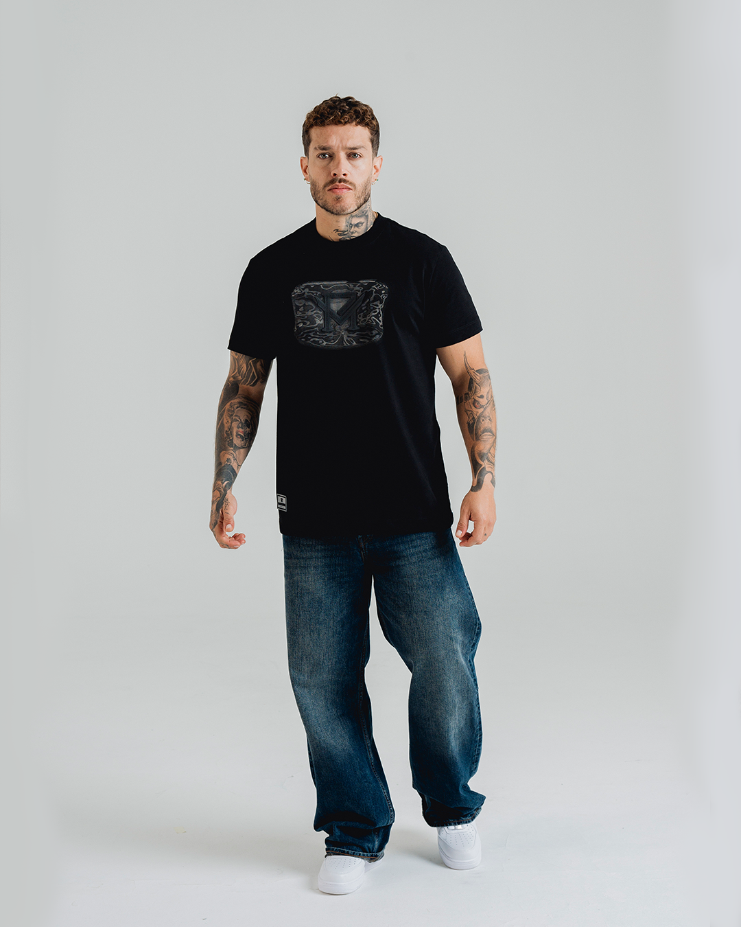 Camiseta Watercolor Negra