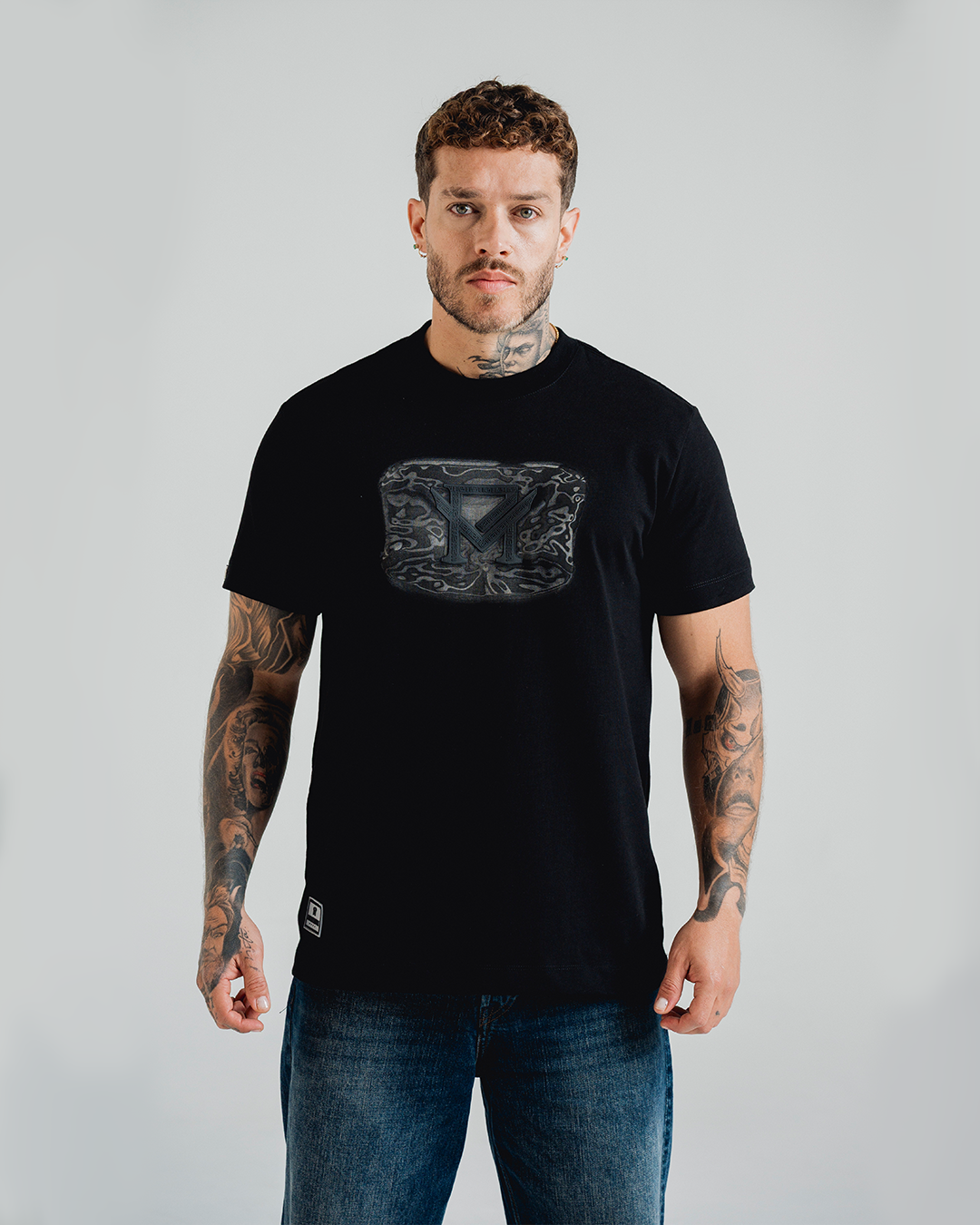 Camiseta Watercolor Negra