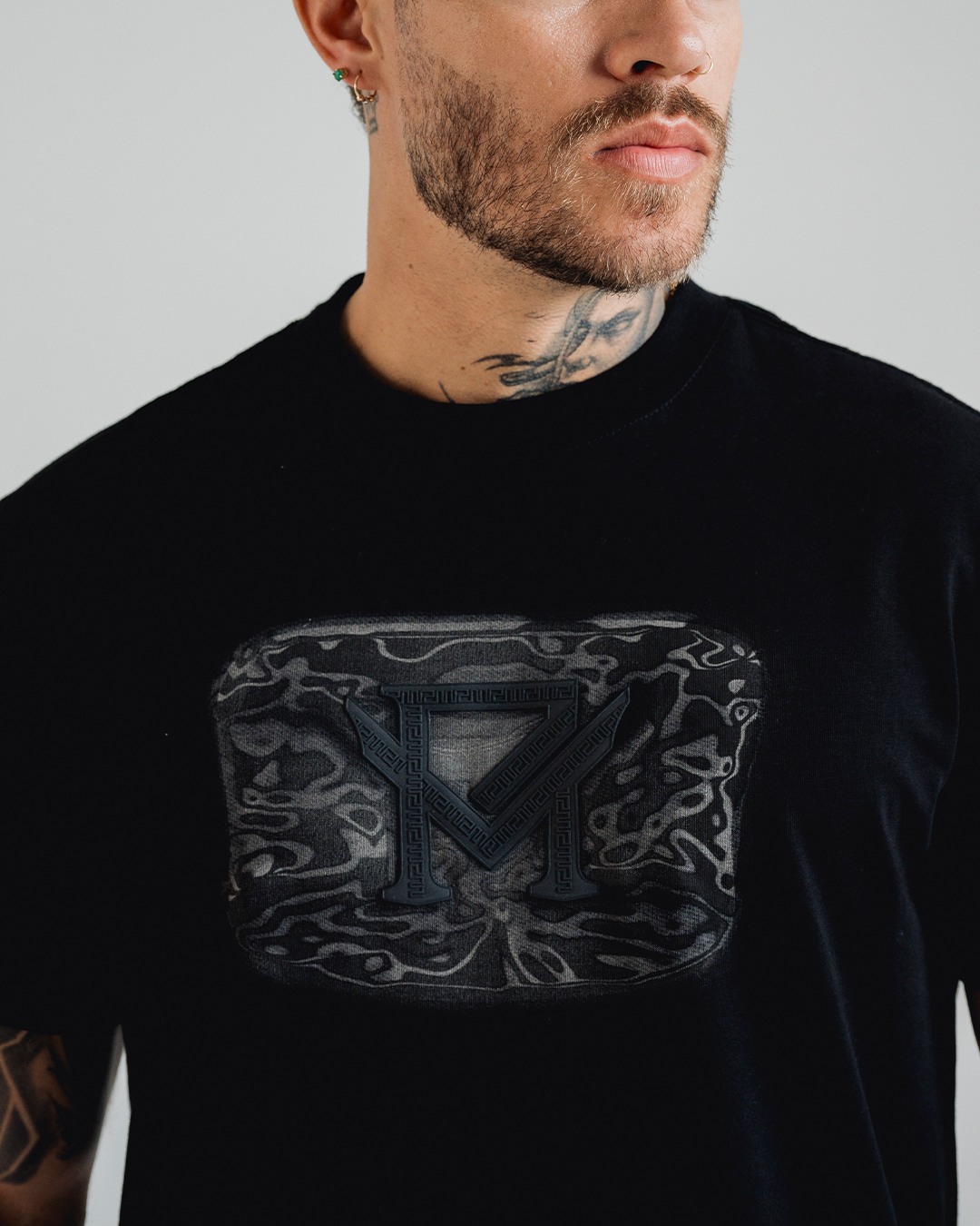 Camiseta Watercolor Negra